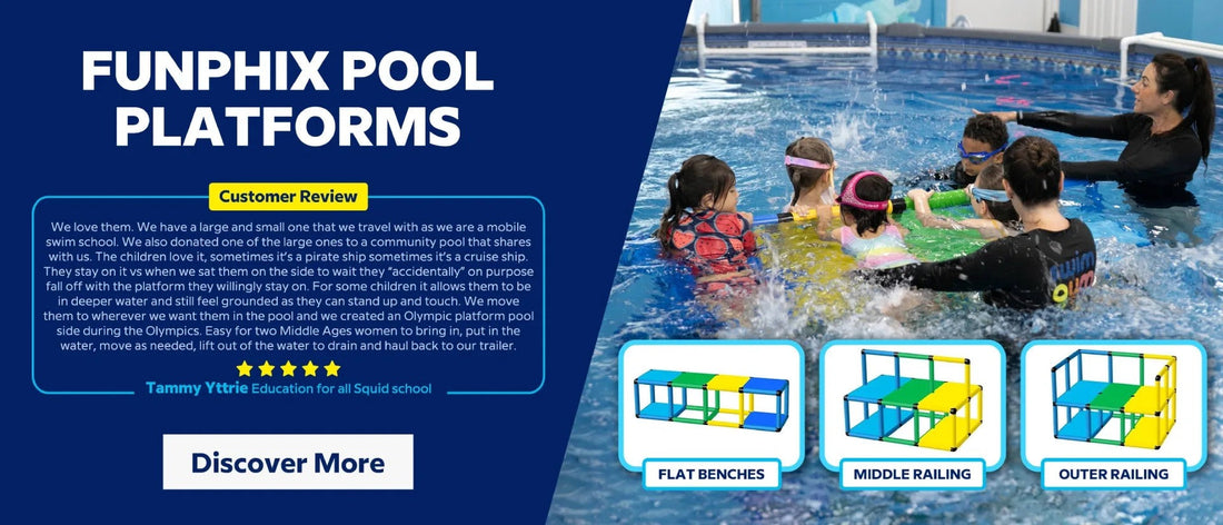 Boost pool confidence with our children's swimming platforms