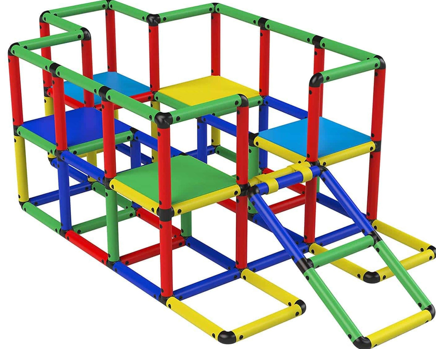 Funphix UK Jumbo Kit construction playset featuring a colourful structure with multiple levels and a slide, perfect for creative play.